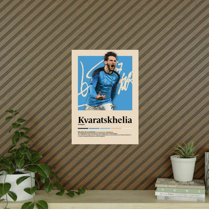 Khvicha Kvaratskhelia Fußball-Poster - TurnYouPosterTurnYouPosterA2Matt