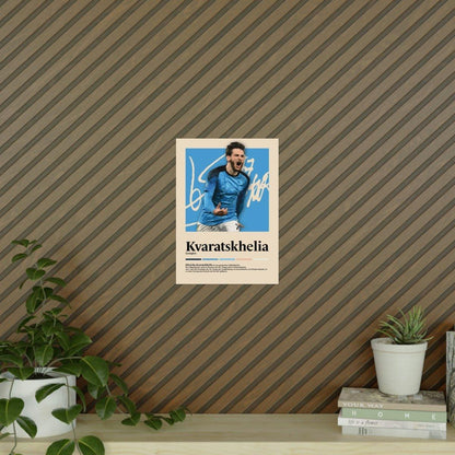 Khvicha Kvaratskhelia Fußball-Poster - TurnYouPosterTurnYouPosterA3Matt