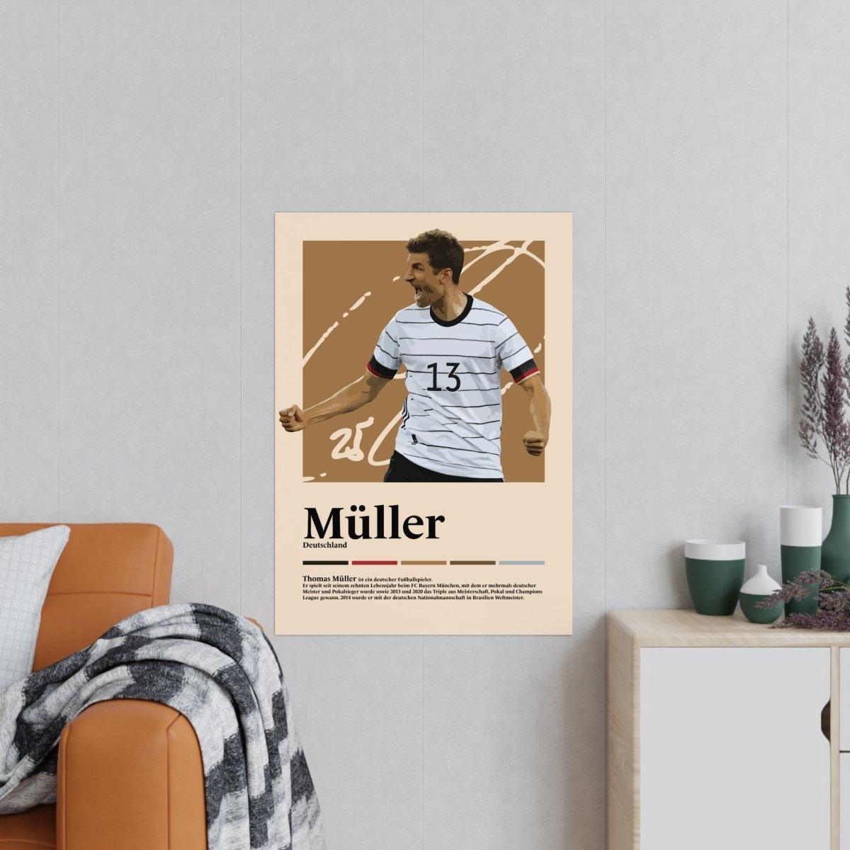 Thomas Müller Fußball-Poster - TurnYouPosterTurnYouPosterA1Matt