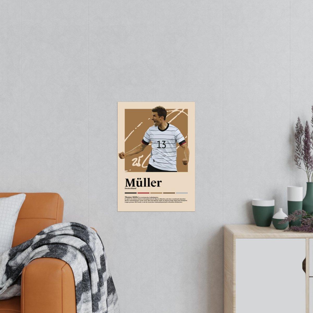 Thomas Müller Fußball-Poster - TurnYouPosterTurnYouPosterA2Matt