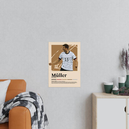 Thomas Müller Fußball-Poster - TurnYouPosterTurnYouPosterA2Matt