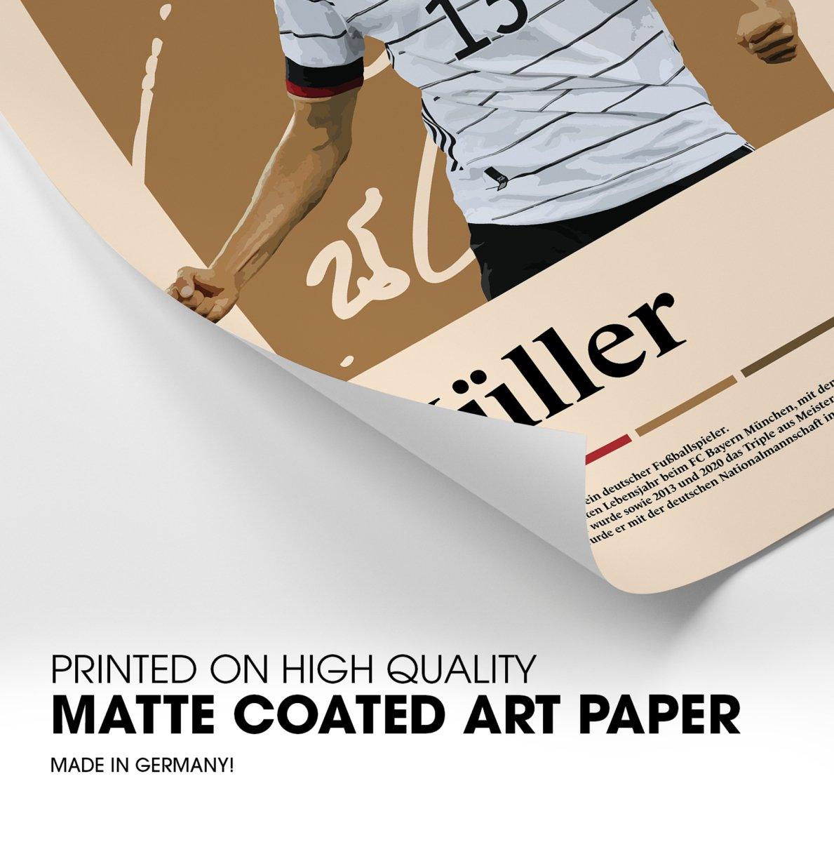 Thomas Müller Fußball-Poster - TurnYouPosterTurnYouPosterA3Matt