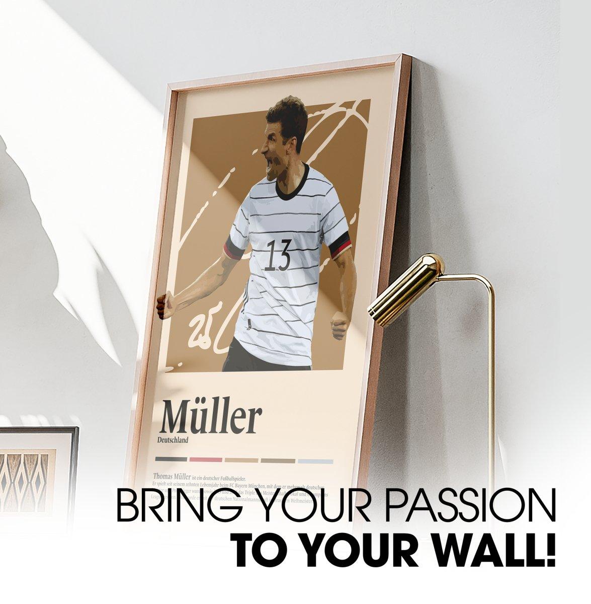 Thomas Müller Fußball-Poster - TurnYouPosterTurnYouPosterA3Matt