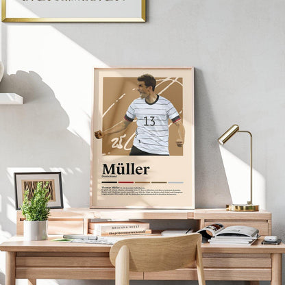 Thomas Müller Fußball-Poster - TurnYouPosterTurnYouPosterA3Matt
