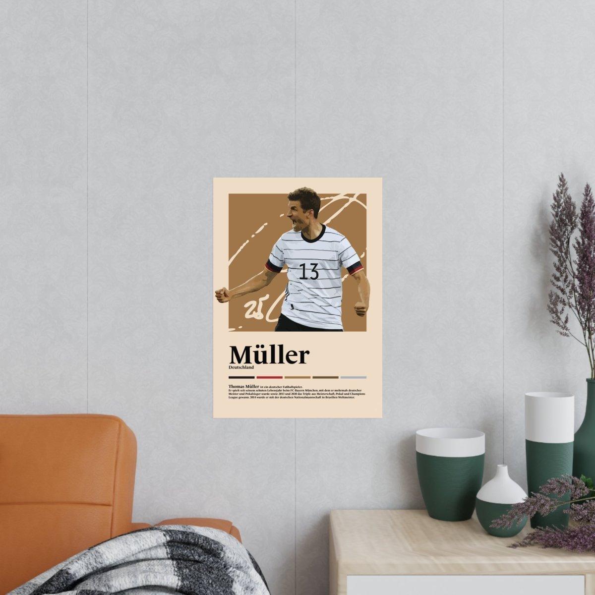 Thomas Müller Fußball-Poster - TurnYouPosterTurnYouPosterA3Matt